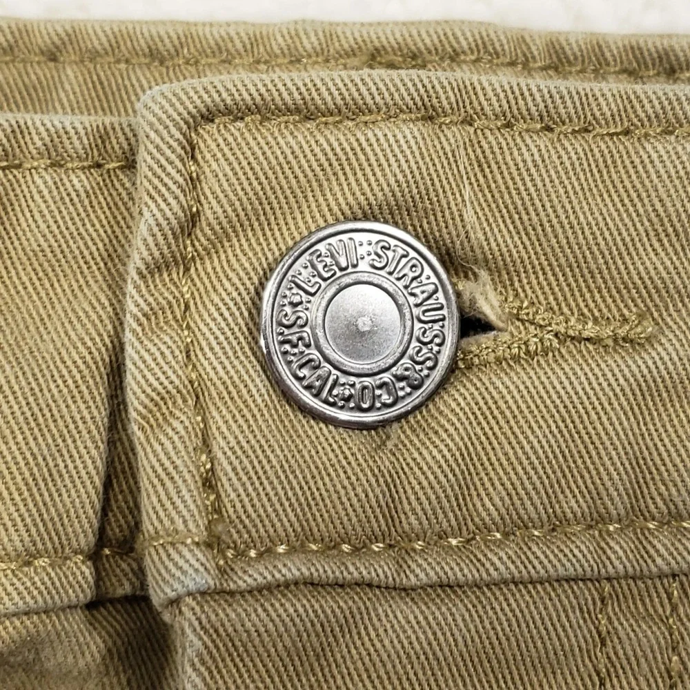 Levi's‎ 511 Slim Fit Jeans Mens 33x32 Khaki Tan Stretch Twill Chino Casual Pants